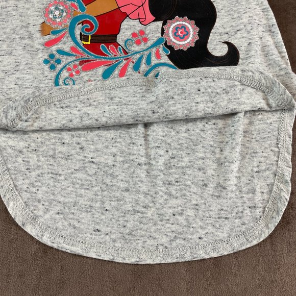 Girls Disney Elena of Avalor Drop Cut Flared Grey T-shirt Size 3T (SKU: 16G) - Picture 4 of 5